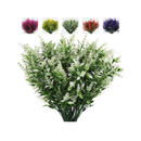 RECUTMS Artificial Plants Lavender | UV Resistant Greenery Fake Shrubs Simulation Plants Indoor Outdoor| Hanging Planter Home Garden Decor| 8 Packs
