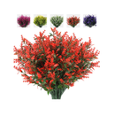 RECUTMS Artificial Plants Lavender | UV Resistant Greenery Fake Shrubs Simulation Plants Indoor Outdoor| Hanging Planter Home Garden Decor| 8 Packs