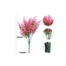 RECUTMS Artificial Plants Lavender | UV Resistant Greenery Fake Shrubs Simulation Plants Indoor Outdoor| Hanging Planter Home Garden Decor| 8 Packs