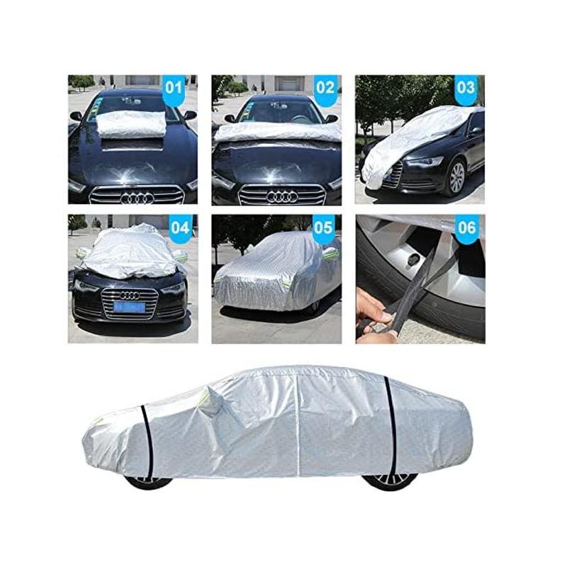 ROADGIVE 3-Layer Waterproof All-Weather Car Cover UV Protection