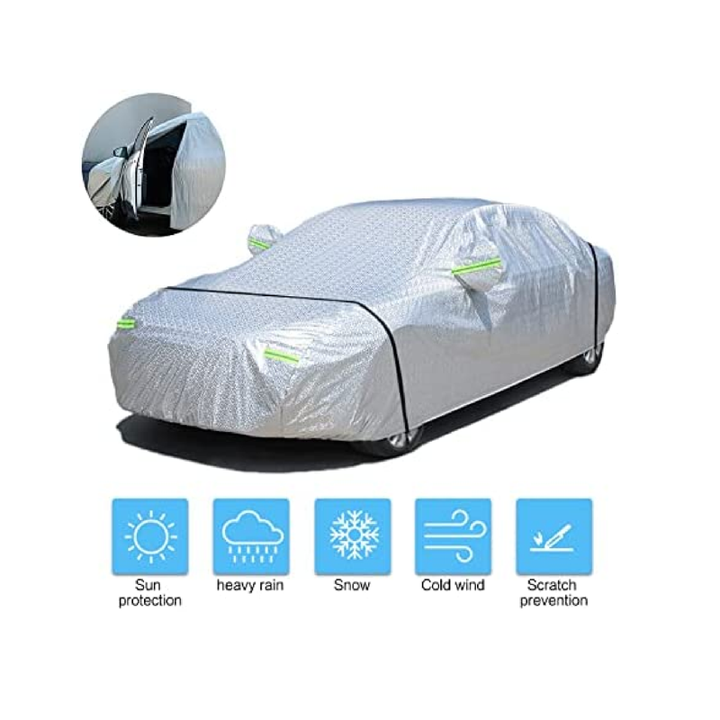 ROADGIVE 3-Layer Waterproof All-Weather Car Cover UV Protection
