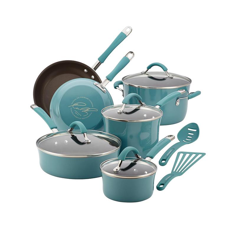 Rachael Ray Cucina Nonstick Cookware Pots and Pans Set