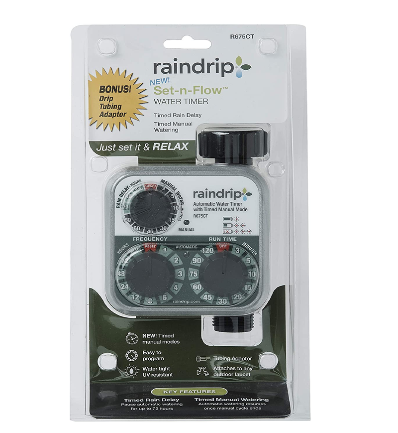 Raindrip R675CT 3 Dial Analog Water Timer