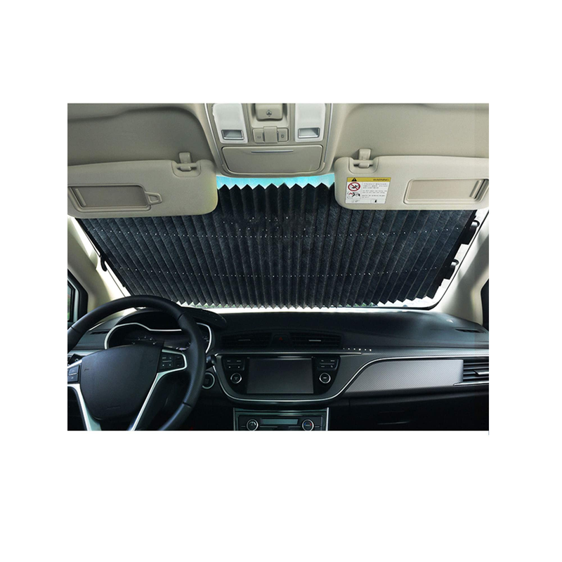 Retractable Car Windshield Sunshade| Large Sunshade Shield Blocks 99% of UV Rays