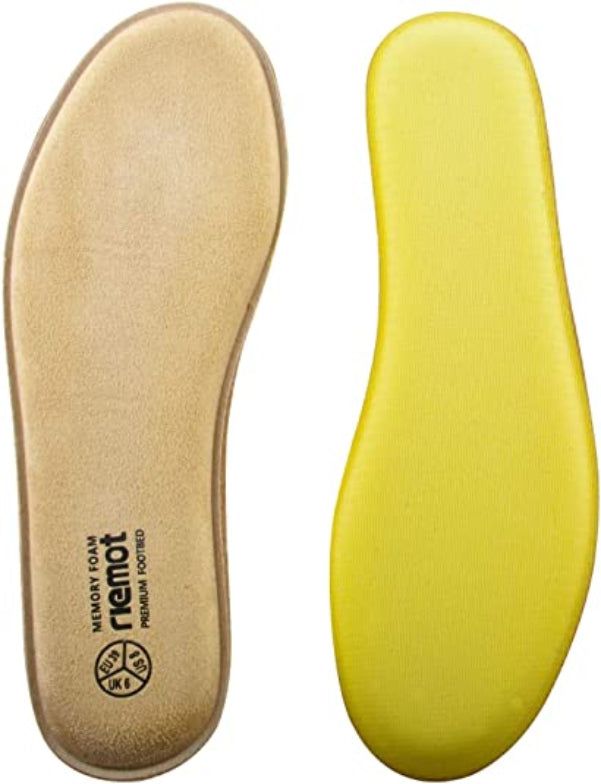 Riemot | Memory Foam Insoles Super Soft Replacement Innersoles for Running Shoes Work | Khaki
