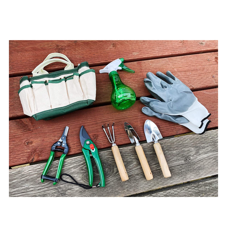 RyKing Small Garden Tool Set | 8 Piece Gardening Balcony 