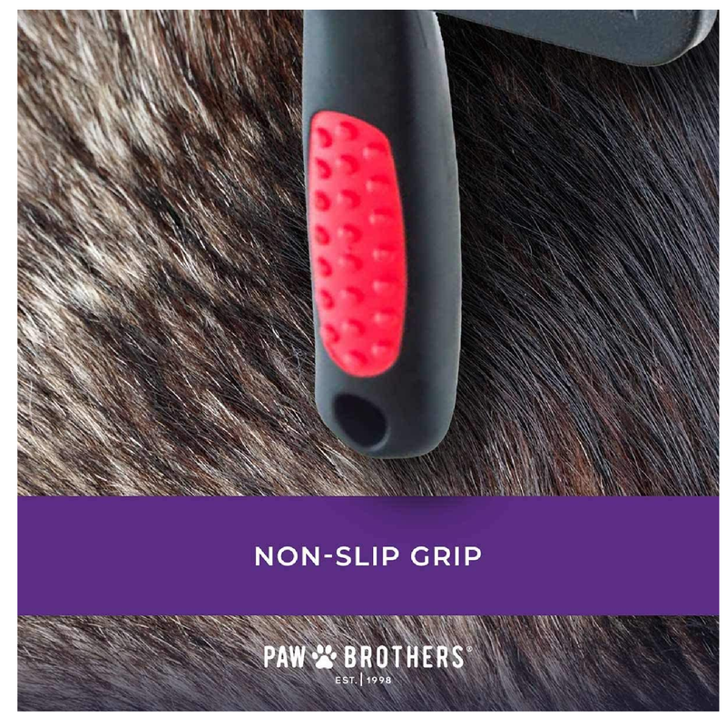 Ryan's Pet Supplies Paw Brothers | Curved Dog Brush with Coated Pin