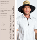 SUN CUBE Wide Brim Sun Hat With Neck Flap