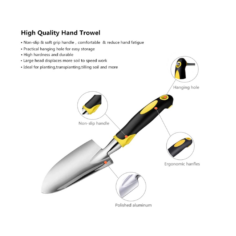 SXBBSMC Garden Trowel | Cast-Aluminum Heavy Duty Gardening Tool