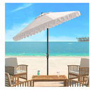 Safavieh PAT8006C Outdoor Collection Elegant Valance Auto Tilt Umbrella 9