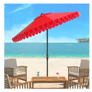 Safavieh PAT8006C Outdoor Collection Elegant Valance Auto Tilt Umbrella 9
