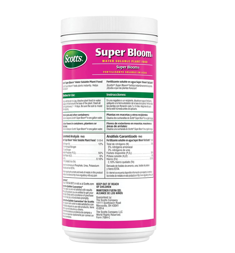 Scotts Super Bloom Water Soluble Plant Food