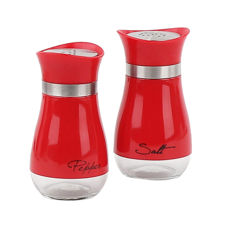 Servette Home Basic Salt & Pepper Shakers| Color Red