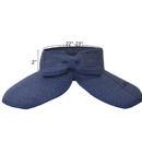 Simplicity | Women's UPF 50+ Wide Brim Roll Up Straw Hat