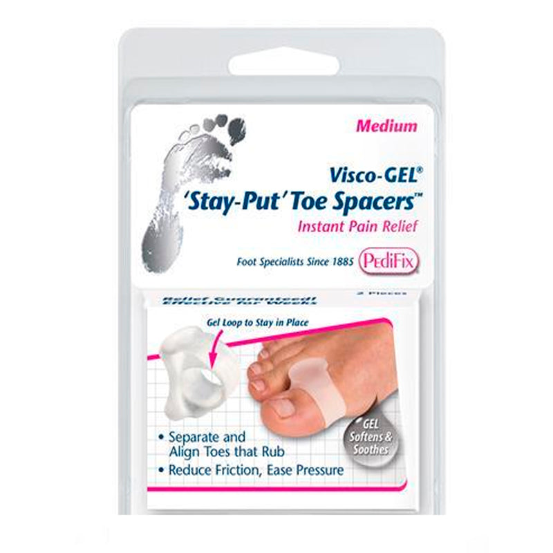 Pedifix Gel Toe Spacer W/Stay Put Loop 4/Pk (