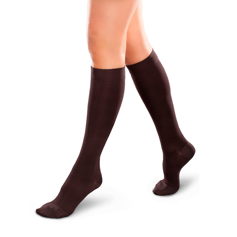 Ease Opaque Mild Support Women's Knee High 15 - 20 MMHG Short  - One Pair (