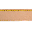 Veg-Tan Round Purse Strap 5/8 Yellow Stitch Lv - (