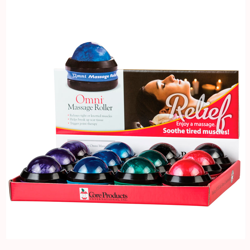 Omni Massage Roller Display Assorted Colors (