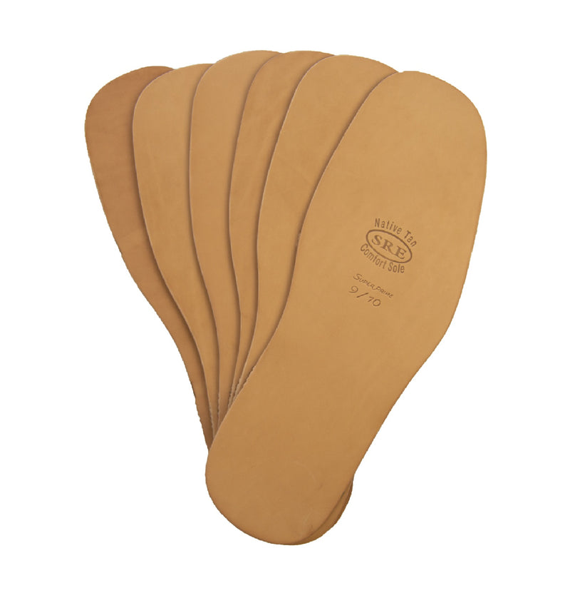 Leather Full Soles Super Primer Size 10/11 14  Native Tan (