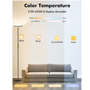 YHW Smart RGB Floor Lamp Works with Alexa
