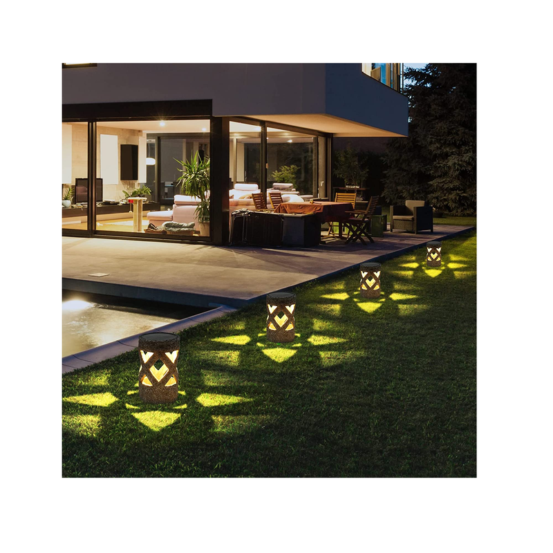 Solar Rock Garden Lights for Outdoor Patio| LED Landscape Lighting