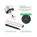 Solpex Solar Outdoor Pathway Lights| Garden LED for Landscape| Patio| Lawn| Patio | Driveway-Cool White |16 Units |Stainless Steel