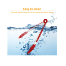 Stainless Steel Metal KUFUNG Heat Resistant 480°F Silicone Serving Tongs