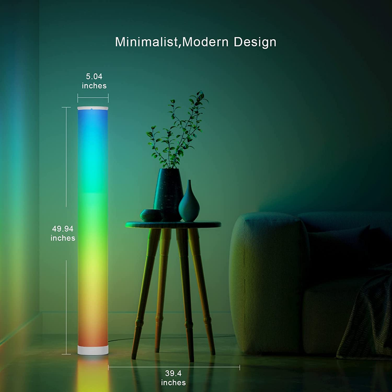 Streamlet LED Streamlet Floor Lamp RGBIC Color Changing Modern Corner Lamp