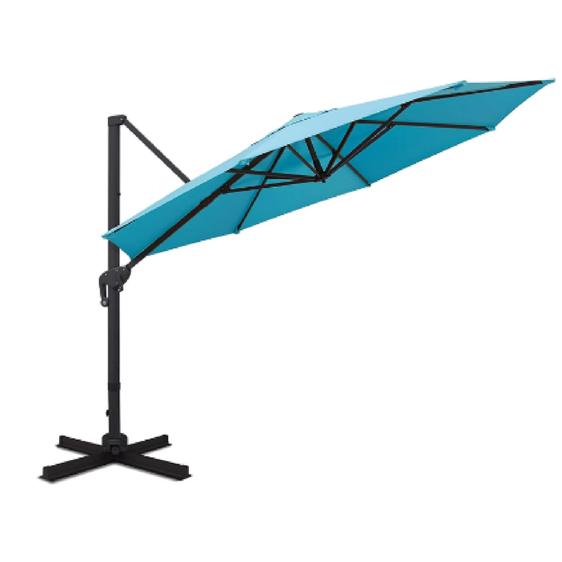 Sunnyglade 11FT Cantilever Patio Umbrella Round Deluxe Offset Umbrella 360 Rotation