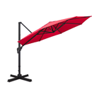 Sunnyglade 11FT Cantilever Patio Umbrella Round Deluxe Offset Umbrella 360 Rotation