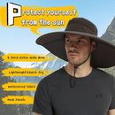 Super Wide Brim Sun Hat-UPF50+ Waterproof Fishing Hat
