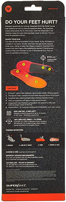 SuperfeetRunPainReliefInsolesCustomizableHeelStabilityProfessional-GradeOrthoticInsertforMaximumSupportUnisexColorOrange4.jpg