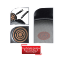 T-fal Signature Nonstick Dishwasher Safe Cookware Set| 12-Piece Color Black