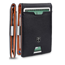 TRAVANDO Men's Slim Wallet with Money Clip AUSTIN RFID Blocking Bifold