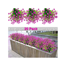 TURNMEON Artificial Flowers For Outdoor Decoration| Spring Summer Decoration | UV Resistant | Pot | Home Garden Decoration | 20 Packs