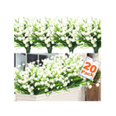 TURNMEON Artificial Flowers For Outdoor Decoration| Spring Summer Decoration | UV Resistant | Pot | Home Garden Decoration | 20 Packs