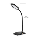 TW Lighting IVY20-40BK Ivy LED Desk Lamp with USB Port for Home Office