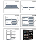 TXT&BAZ 27 Pairs Easy Tool-Free Assembly Boot Shelves