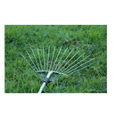 Tabor Tools J16A Telescopic Metal Rake | 63 Inch Adjustable Folding Leaves Rake