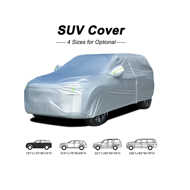 Tecom Light Shell Zipper Breathable Material Waterproof UV Proof Car Cover