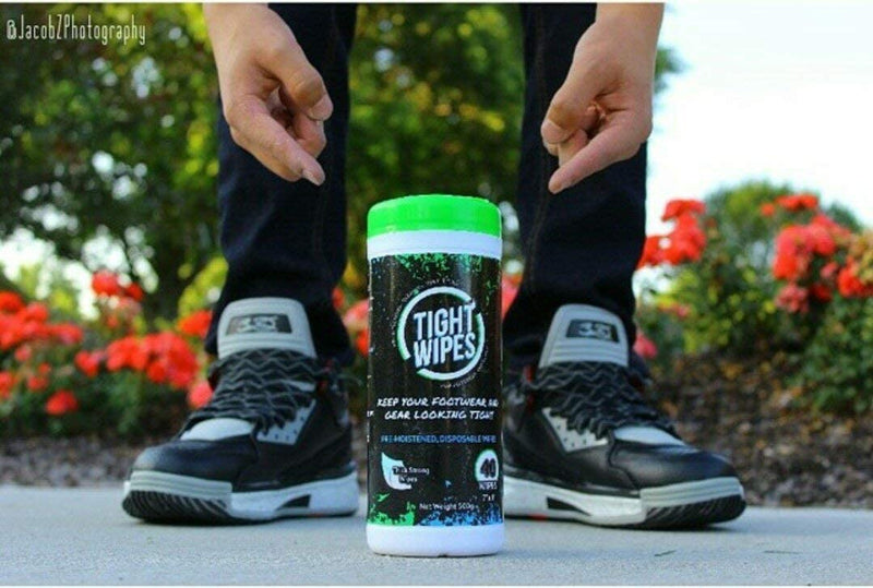 Tight Wipes Sneaker Shoe Cleaner Wipes for all Sneakers and Shoes (40 Wipes) 