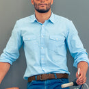 Timberland | Men's Classic Leather Jean Belt | Brown