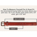 Timberland | Men's Classic Leather Jean Belt | Brown