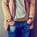 Timberland Men's Casual Leather Belt | Color Wheat