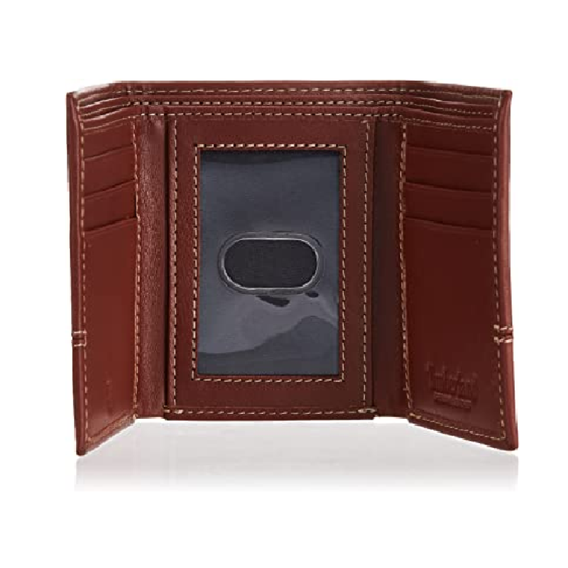 Riveter Men's Tan Leather Bifold Wallet With Solid Copper Rivets