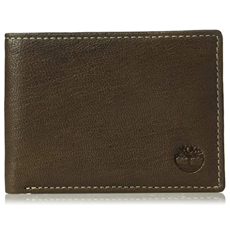 Timberland Men's Leather RFID Blocking Passcase Security Wallet