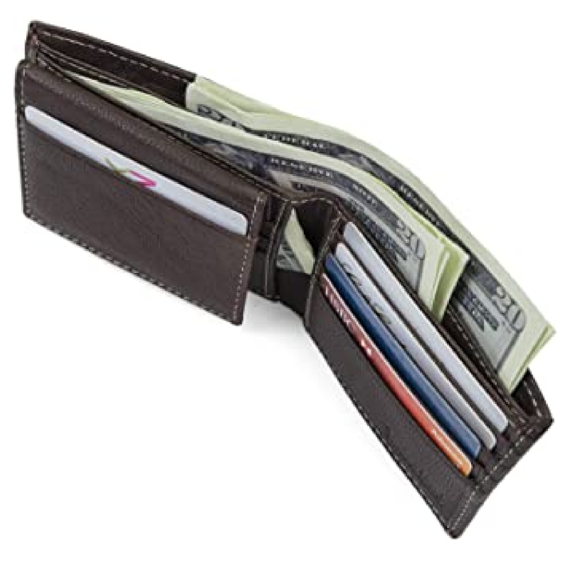 Timberland Men's Leather RFID Blocking Passcase Security Wallet