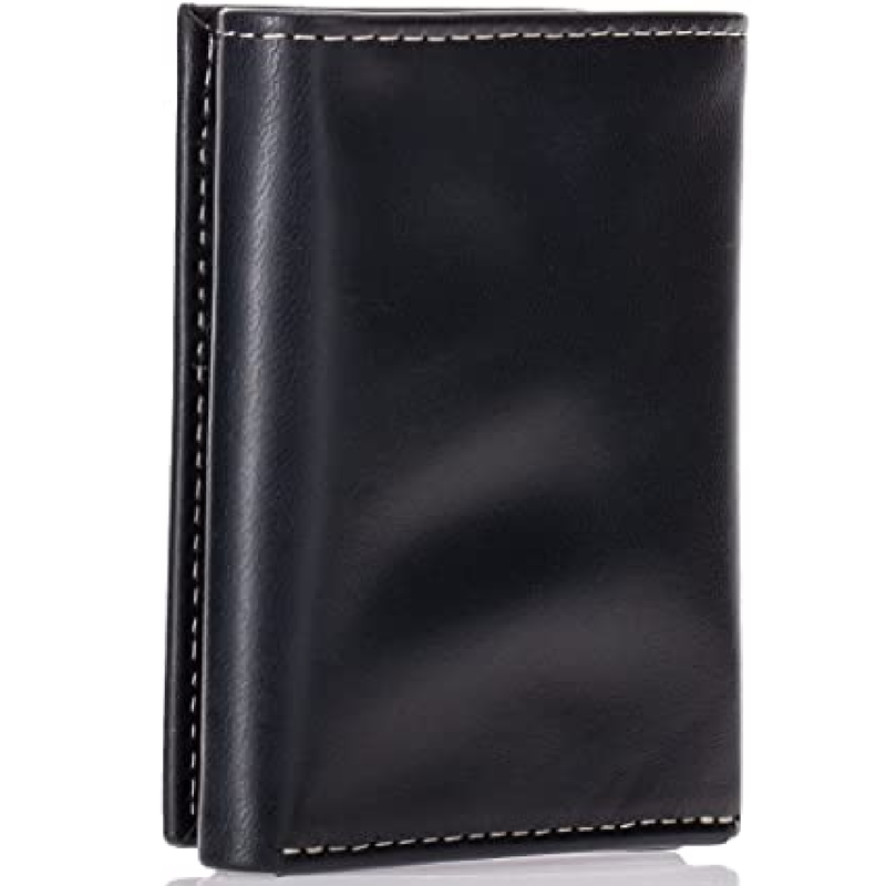 Timberland Men's Leather Trifold Wallet with ID Window