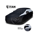 Titan Jet Black Poly 210T Car Cover for Sedans 186-202| Fits Camry Accord and More