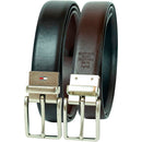 Tommy Hilfiger Men's Reversible Belt | Black/Brown Silver